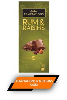 Cadbury Temptations Rum & Raisins 72gm